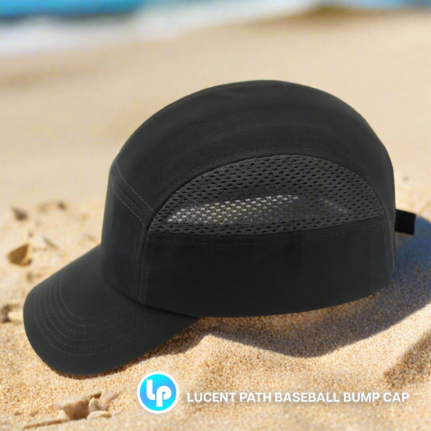 20 Packs Lucent Path Black Mesh Baseball Safety Bump Cap Helmet Hard Hat for Head Protection