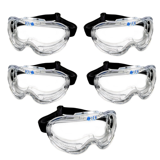 5 Packs Eye Protection Anti Fog Anti Scratch Fit Over Most Prescription Spectacle Impact Goggles - Buy With Prime