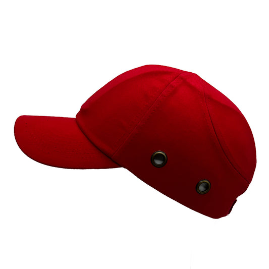 Lucent Path Red Baseball Bump Cap Hard Hat Helmet Safety Cap For Men and Women